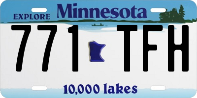 MN license plate 771TFH