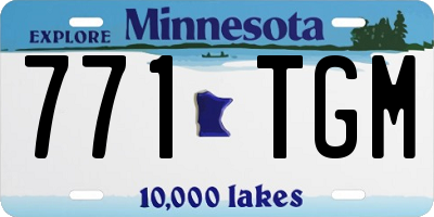 MN license plate 771TGM