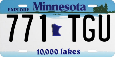 MN license plate 771TGU