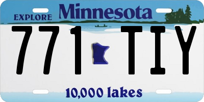 MN license plate 771TIY