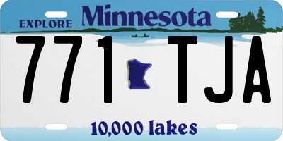 MN license plate 771TJA