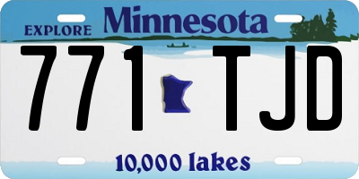 MN license plate 771TJD