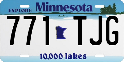 MN license plate 771TJG