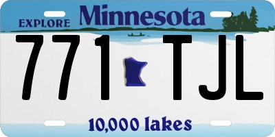 MN license plate 771TJL