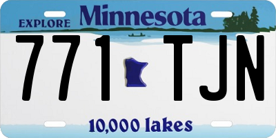 MN license plate 771TJN