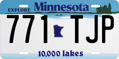 MN license plate 771TJP