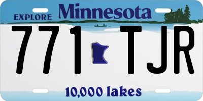 MN license plate 771TJR