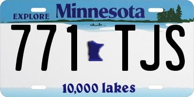 MN license plate 771TJS