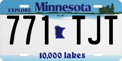 MN license plate 771TJT