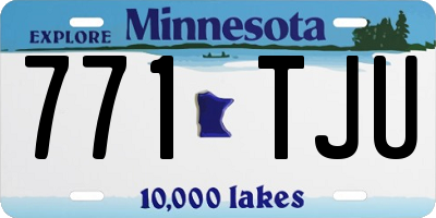 MN license plate 771TJU