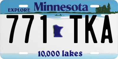 MN license plate 771TKA