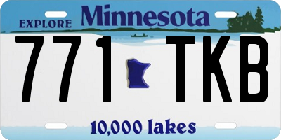 MN license plate 771TKB