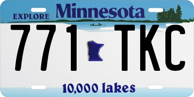 MN license plate 771TKC