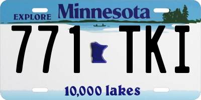 MN license plate 771TKI