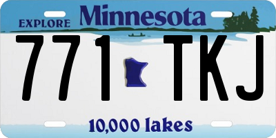 MN license plate 771TKJ