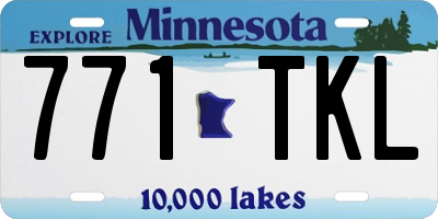 MN license plate 771TKL