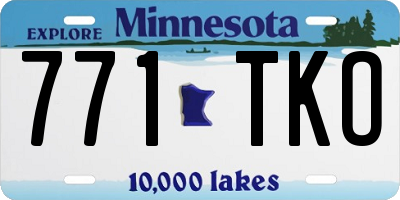 MN license plate 771TKO