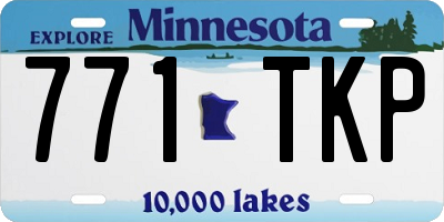MN license plate 771TKP