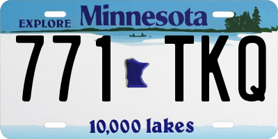 MN license plate 771TKQ