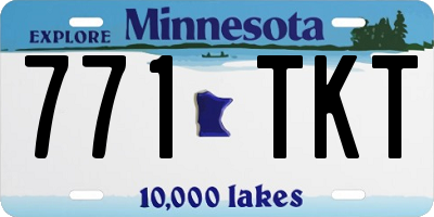 MN license plate 771TKT