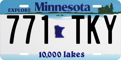 MN license plate 771TKY