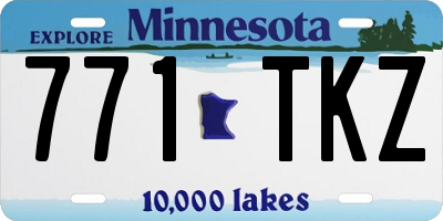 MN license plate 771TKZ