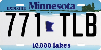 MN license plate 771TLB