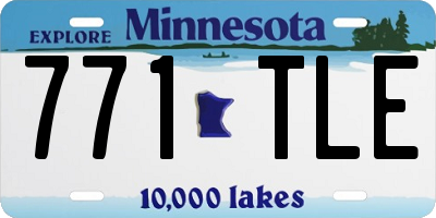 MN license plate 771TLE