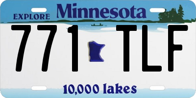 MN license plate 771TLF