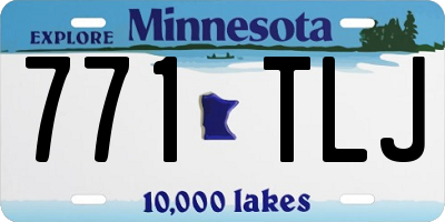 MN license plate 771TLJ