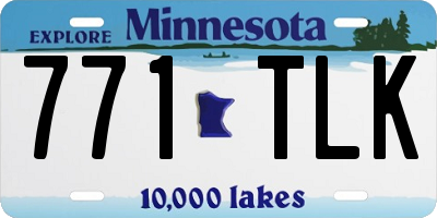 MN license plate 771TLK