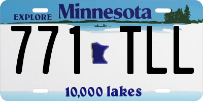 MN license plate 771TLL