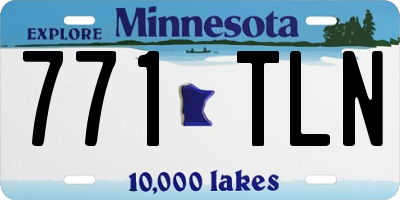 MN license plate 771TLN