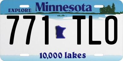 MN license plate 771TLO