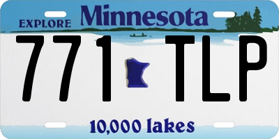 MN license plate 771TLP