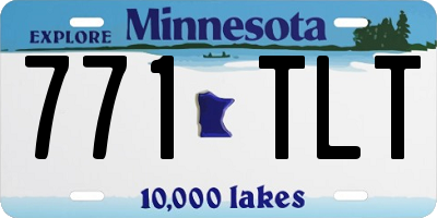 MN license plate 771TLT