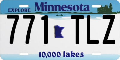 MN license plate 771TLZ
