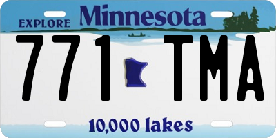 MN license plate 771TMA