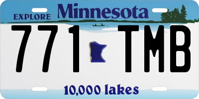 MN license plate 771TMB