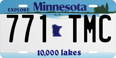 MN license plate 771TMC