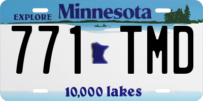 MN license plate 771TMD