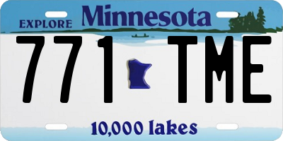 MN license plate 771TME