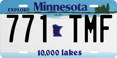 MN license plate 771TMF