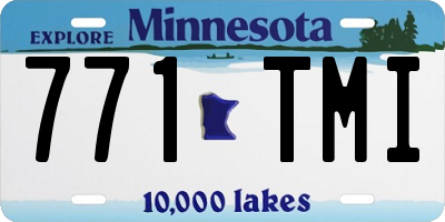 MN license plate 771TMI