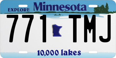 MN license plate 771TMJ
