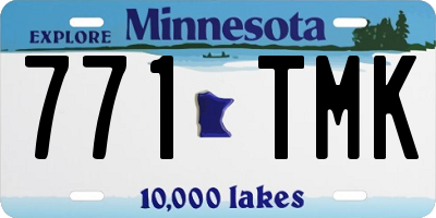 MN license plate 771TMK