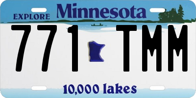 MN license plate 771TMM