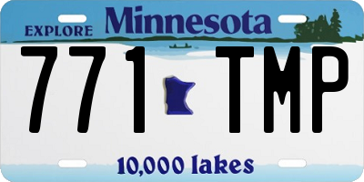 MN license plate 771TMP
