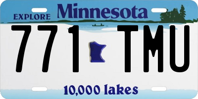 MN license plate 771TMU
