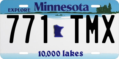 MN license plate 771TMX